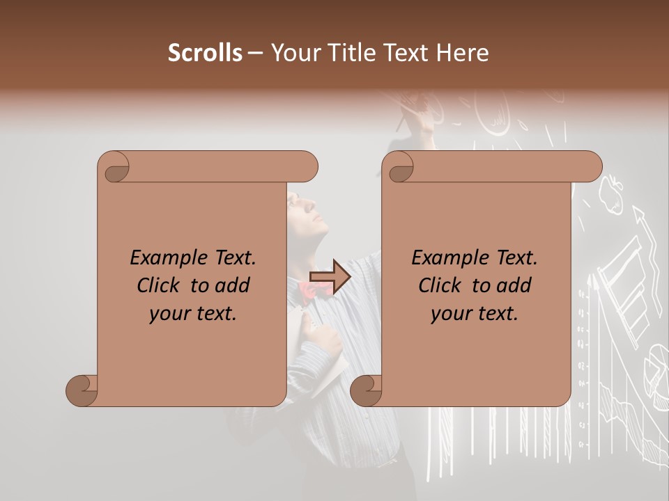 Adult Trendy Student PowerPoint Template