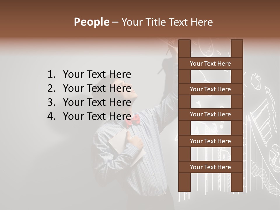 Adult Trendy Student PowerPoint Template