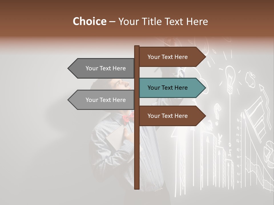 Adult Trendy Student PowerPoint Template
