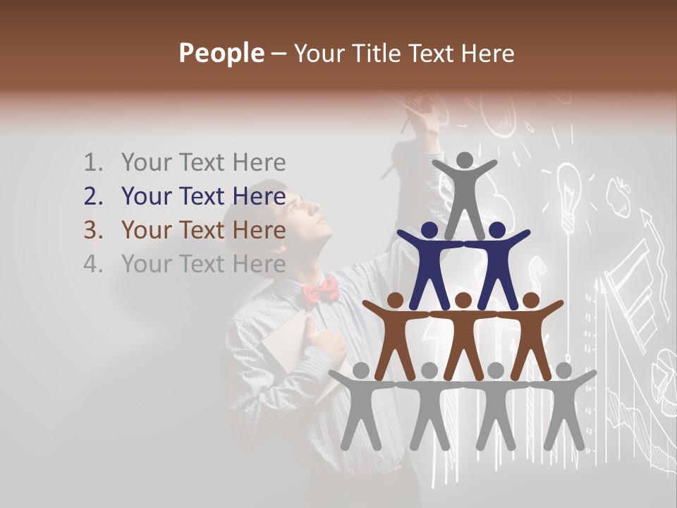 Adult Trendy Student PowerPoint Template