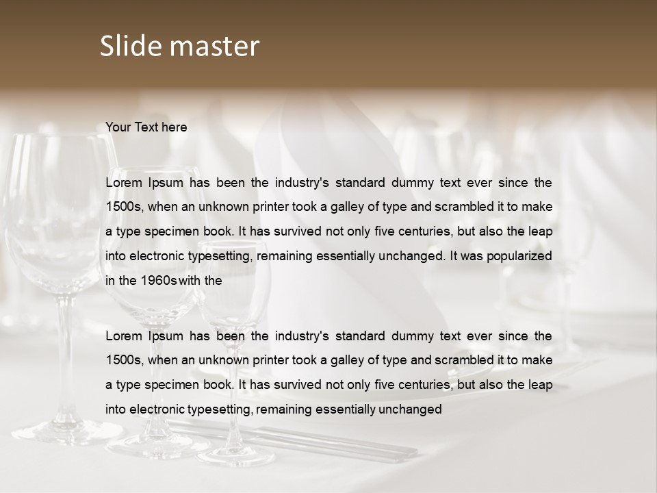 Feast Table Decoration PowerPoint Template