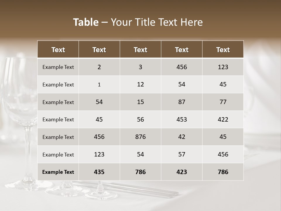 Feast Table Decoration PowerPoint Template