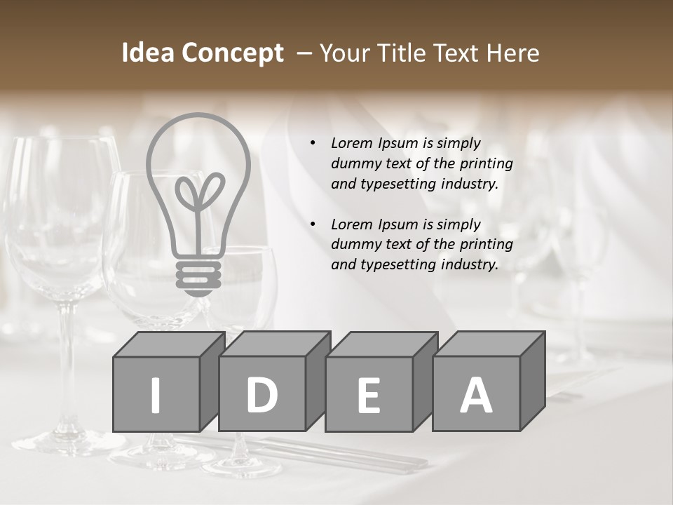 Feast Table Decoration PowerPoint Template