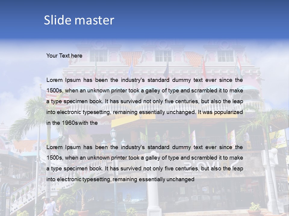 Mall Colour Island PowerPoint Template