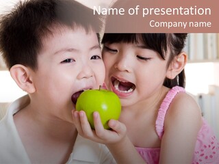 Candid Smile Sweet PowerPoint Template