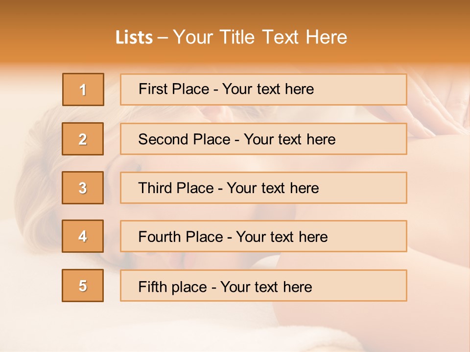 Beautiful Massage Beauty PowerPoint Template