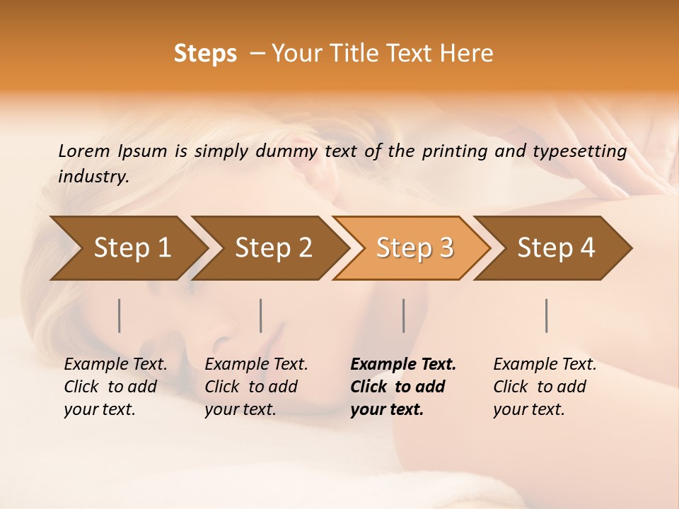 Beautiful Massage Beauty PowerPoint Template
