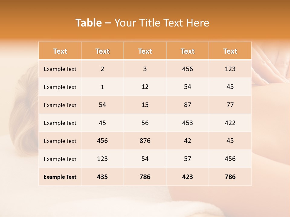 Beautiful Massage Beauty PowerPoint Template