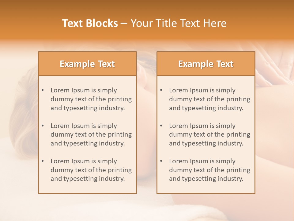 Beautiful Massage Beauty PowerPoint Template