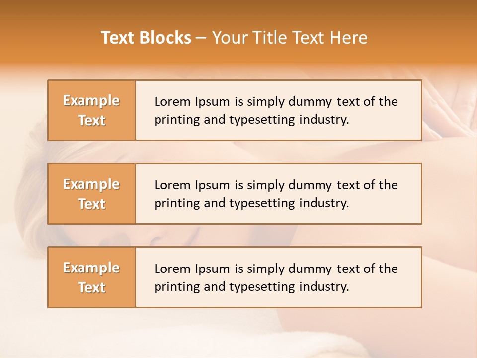 Beautiful Massage Beauty PowerPoint Template