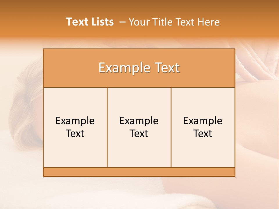 Beautiful Massage Beauty PowerPoint Template