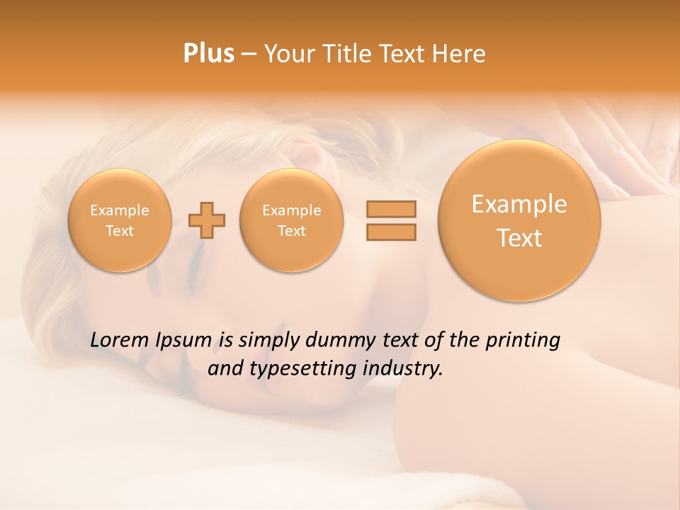 Beautiful Massage Beauty PowerPoint Template