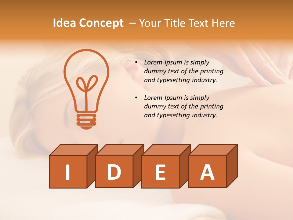 Beautiful Massage Beauty PowerPoint Template