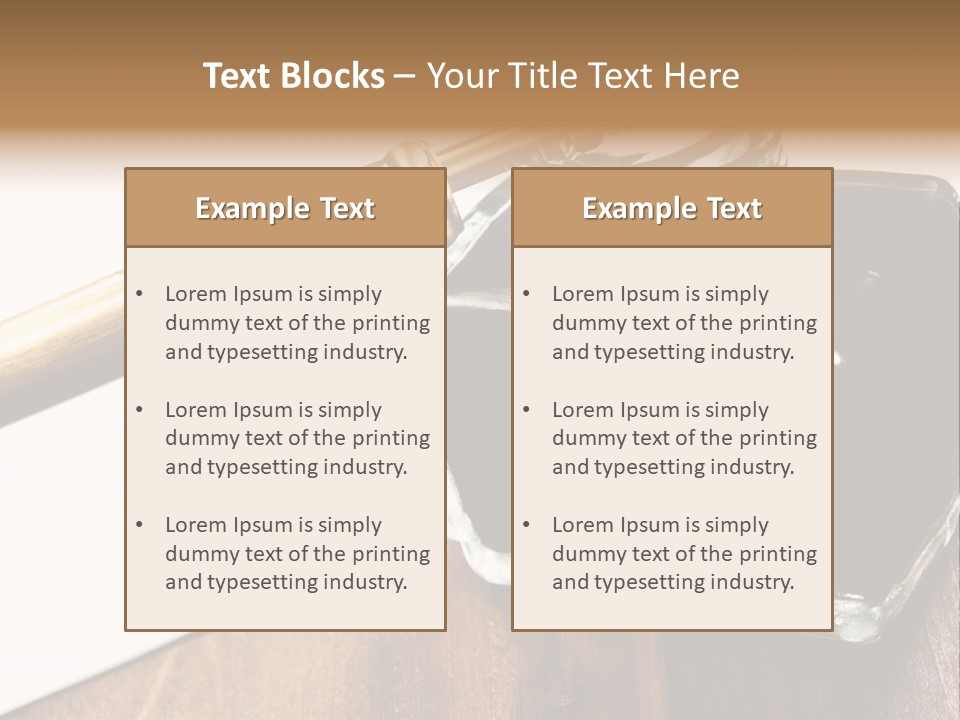 Ink Pen Diary Writing PowerPoint Template