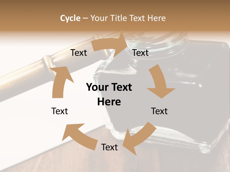 Ink Pen Diary Writing PowerPoint Template