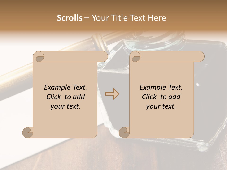 Ink Pen Diary Writing PowerPoint Template