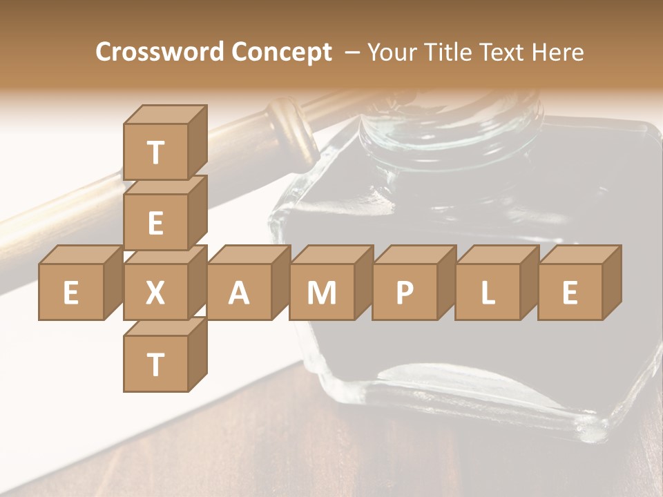 Ink Pen Diary Writing PowerPoint Template