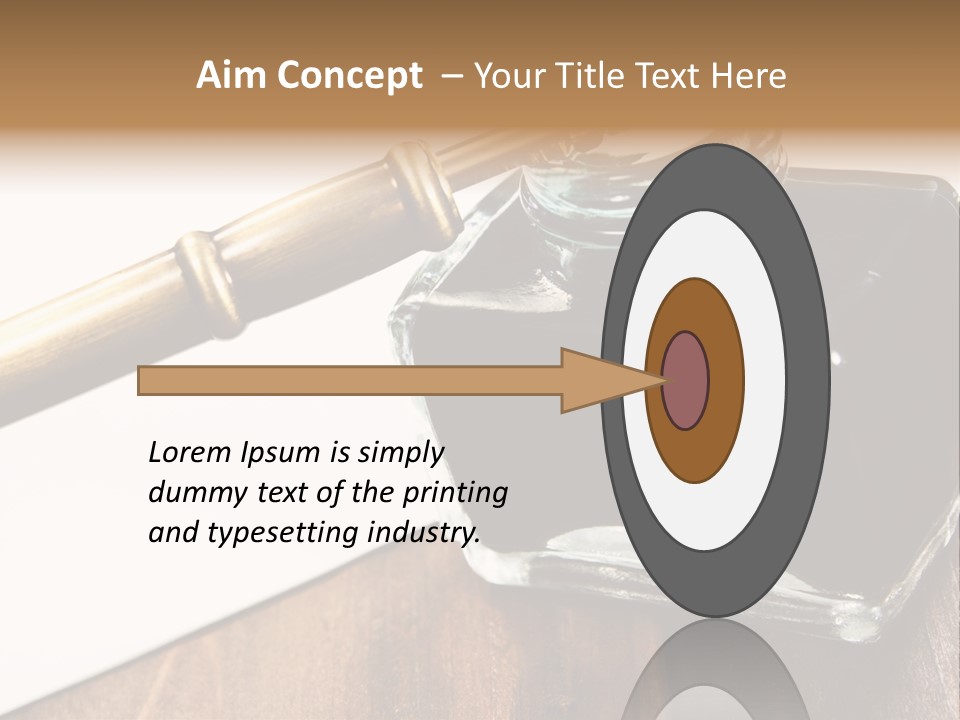 Ink Pen Diary Writing PowerPoint Template