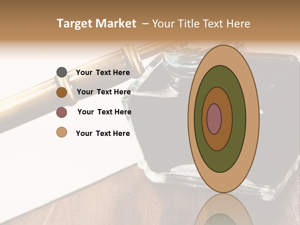 Ink Pen Diary Writing PowerPoint Template