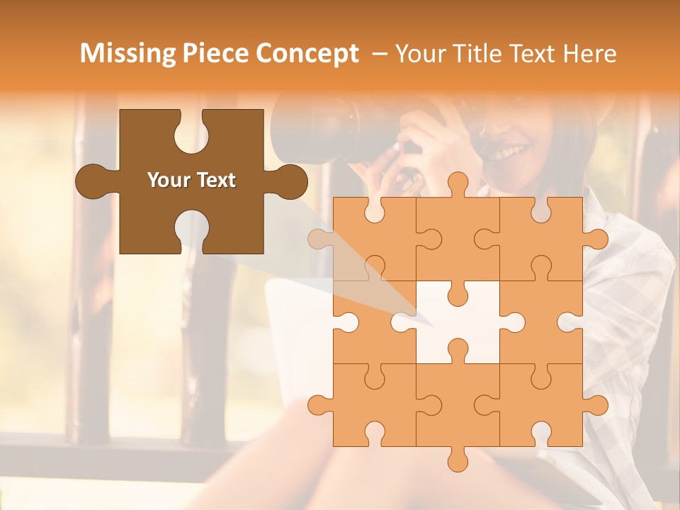 Photographer Camera Outdoors PowerPoint Template