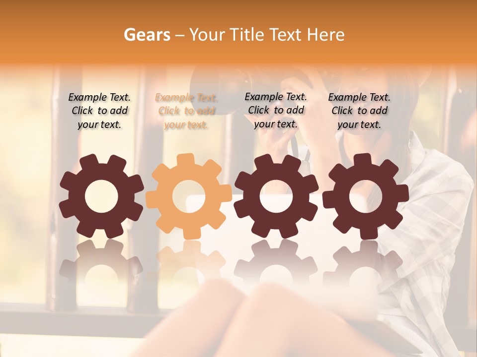 Photographer Camera Outdoors PowerPoint Template