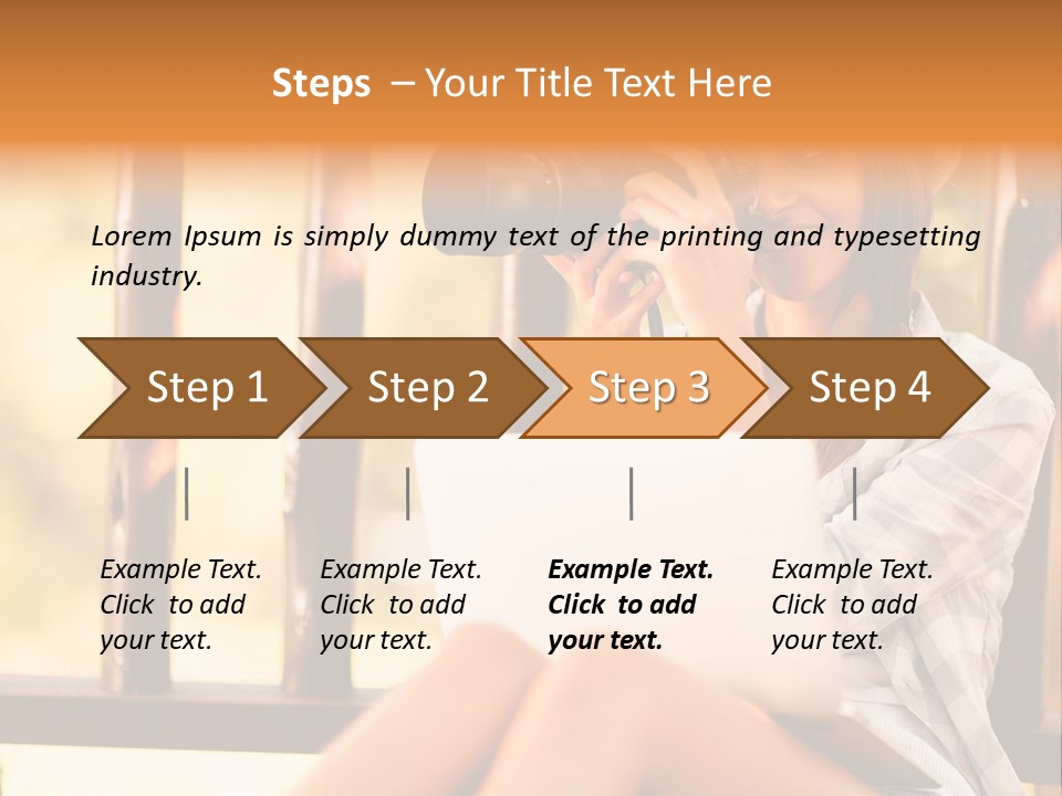 Photographer Camera Outdoors PowerPoint Template