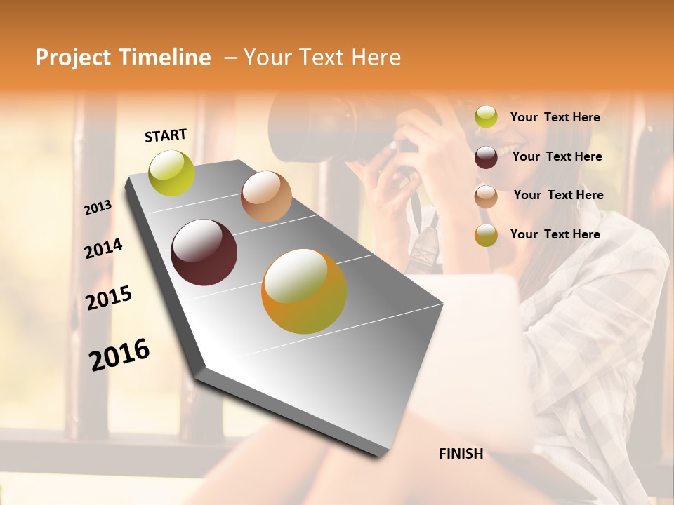 Photographer Camera Outdoors PowerPoint Template