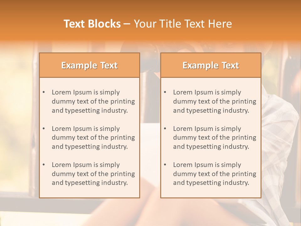 Photographer Camera Outdoors PowerPoint Template