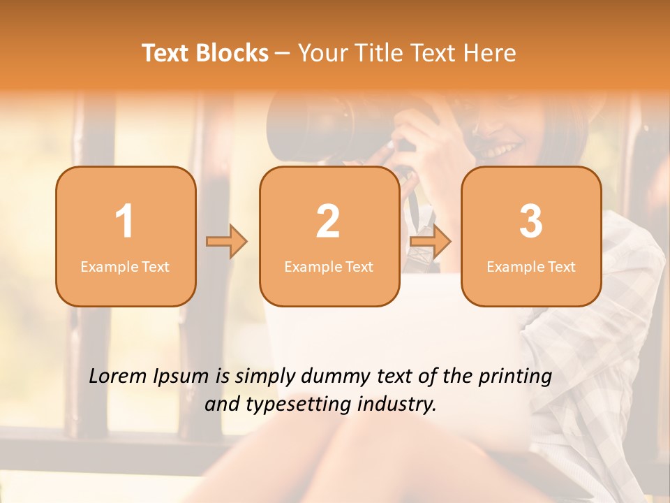 Photographer Camera Outdoors PowerPoint Template