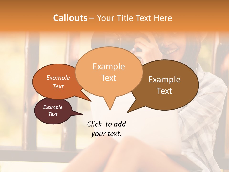 Photographer Camera Outdoors PowerPoint Template