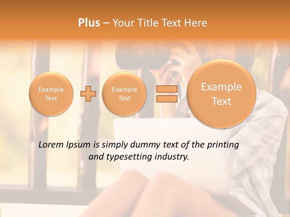 Photographer Camera Outdoors PowerPoint Template
