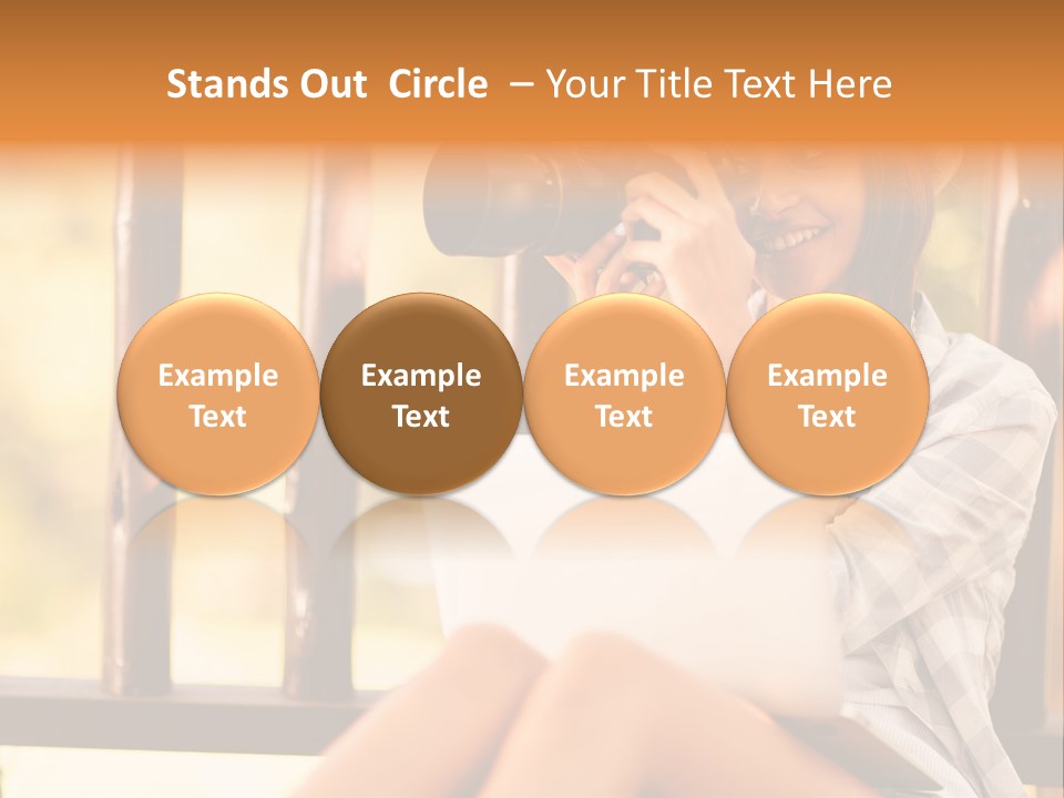 Photographer Camera Outdoors PowerPoint Template