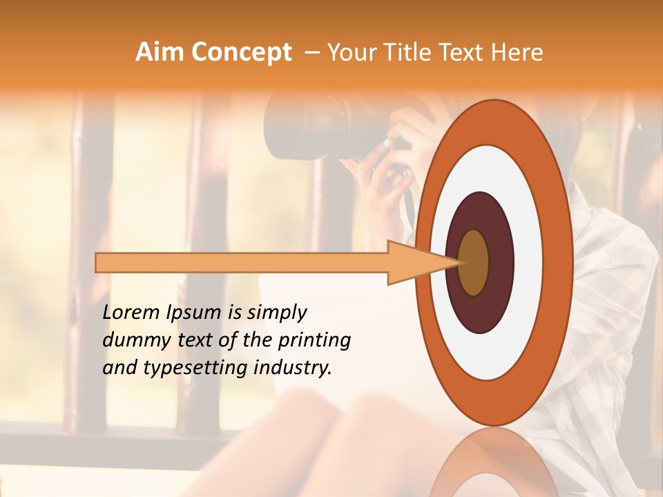 Photographer Camera Outdoors PowerPoint Template