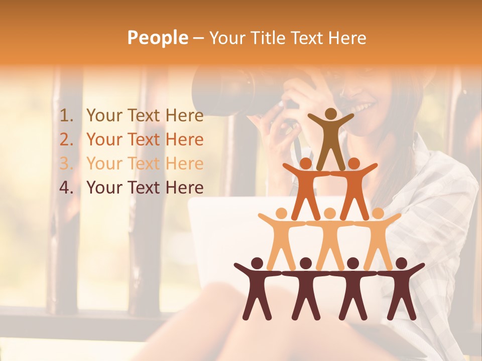 Photographer Camera Outdoors PowerPoint Template