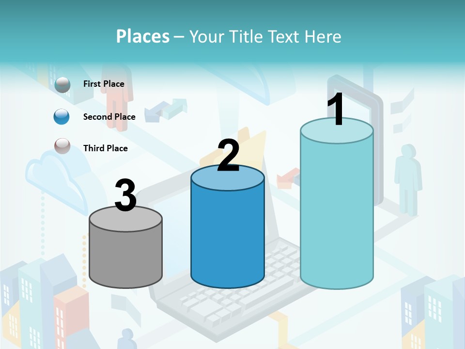 Town Connect Usb Cable PowerPoint Template