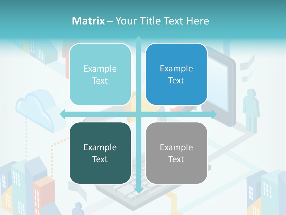 Town Connect Usb Cable PowerPoint Template