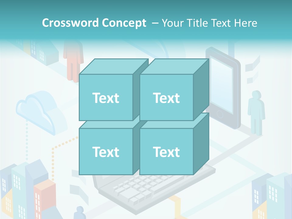 Town Connect Usb Cable PowerPoint Template