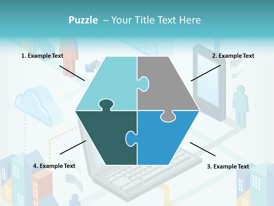 Town Connect Usb Cable PowerPoint Template