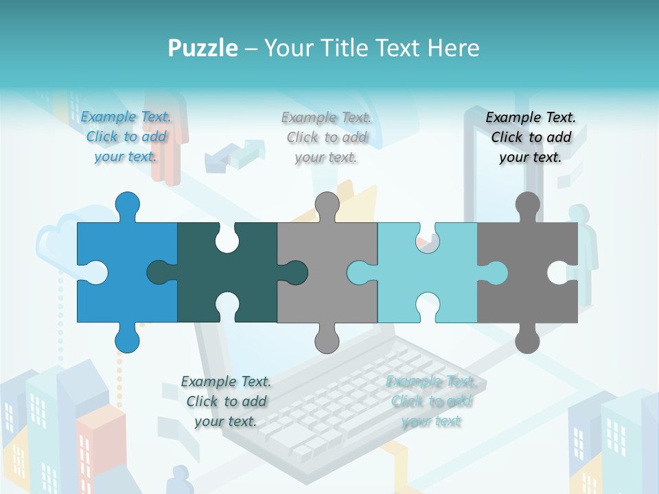 Town Connect Usb Cable PowerPoint Template