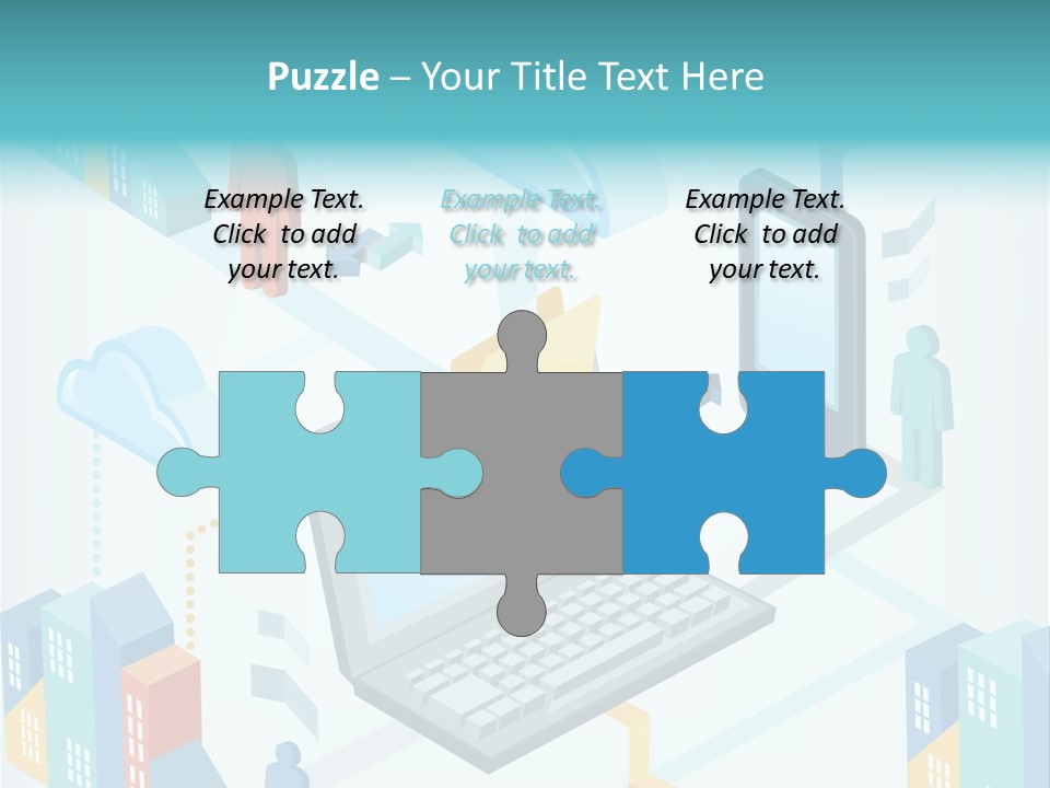 Town Connect Usb Cable PowerPoint Template