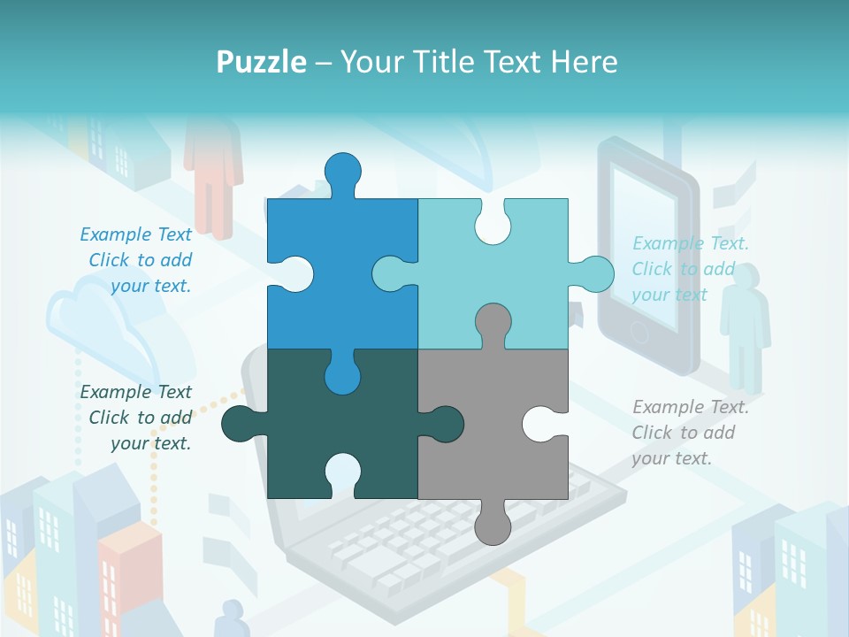 Town Connect Usb Cable PowerPoint Template