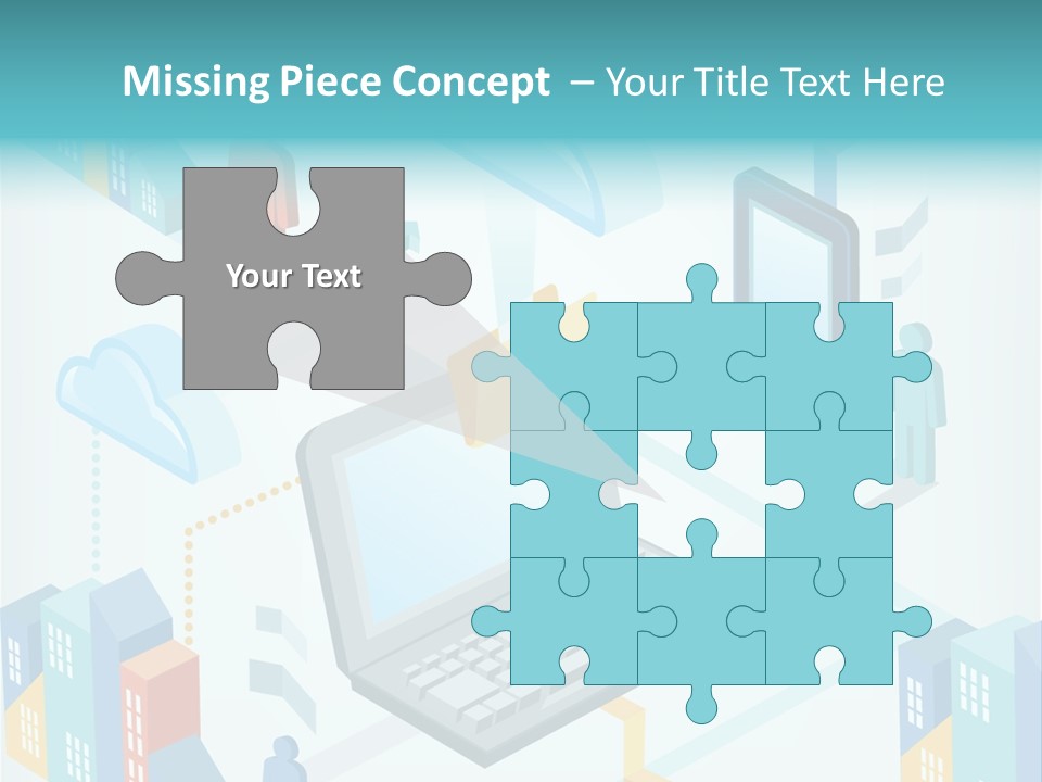 Town Connect Usb Cable PowerPoint Template