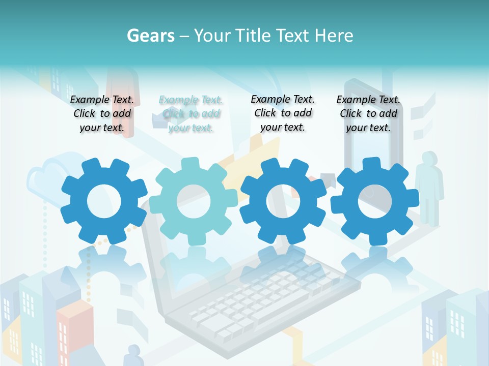 Town Connect Usb Cable PowerPoint Template