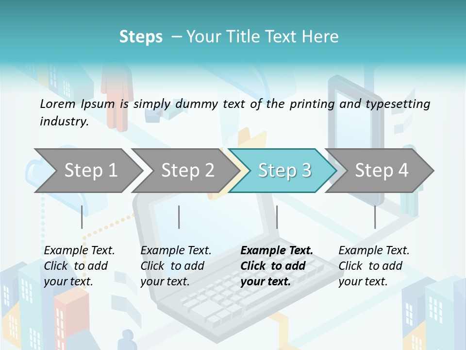 Town Connect Usb Cable PowerPoint Template