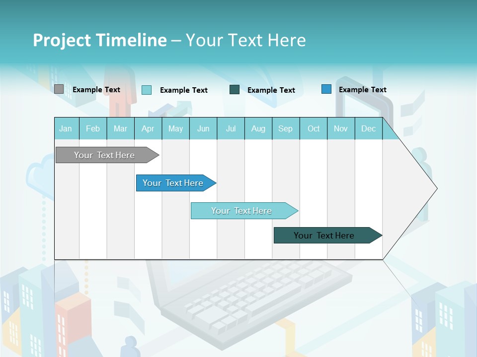 Town Connect Usb Cable PowerPoint Template