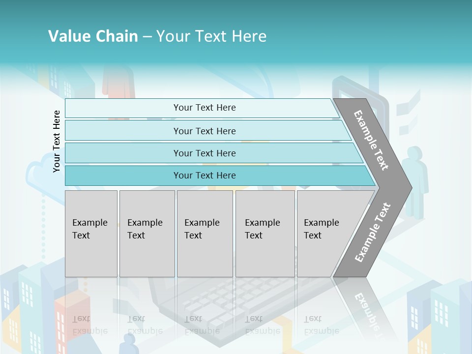 Town Connect Usb Cable PowerPoint Template