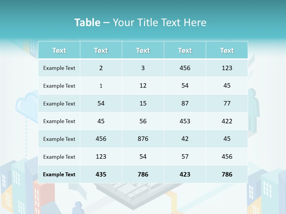 Town Connect Usb Cable PowerPoint Template
