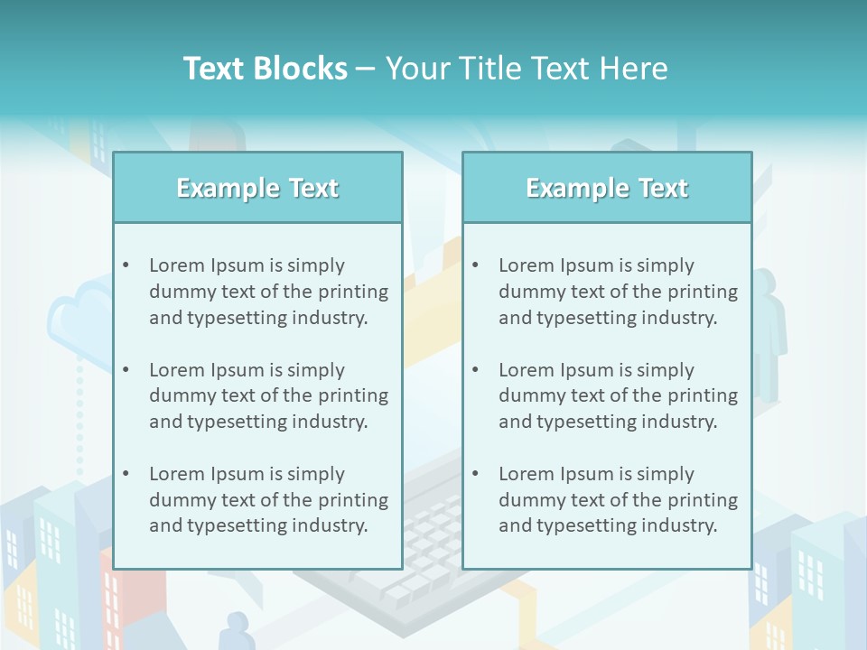 Town Connect Usb Cable PowerPoint Template