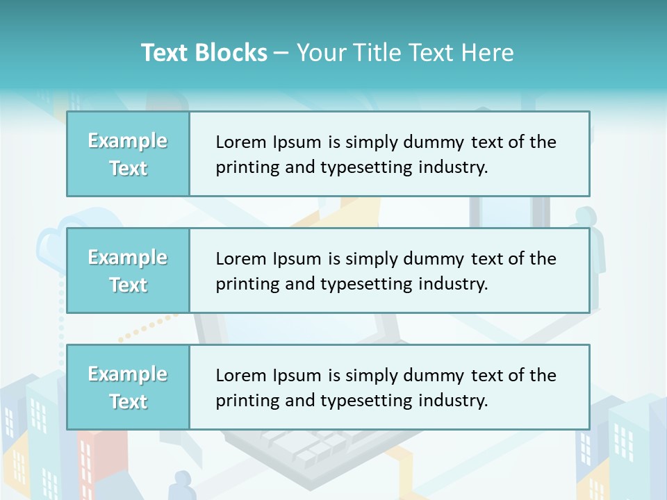 Town Connect Usb Cable PowerPoint Template