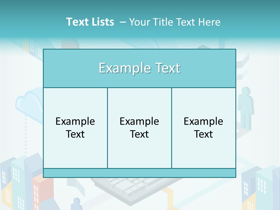Town Connect Usb Cable PowerPoint Template